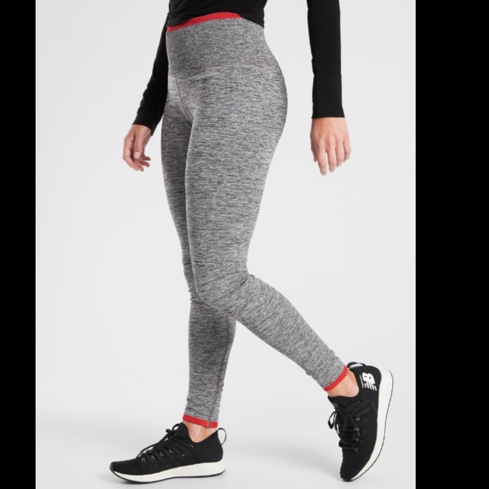 ATHLETA Women's Gray Andes Tight Leggings S